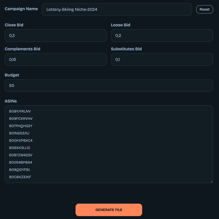 Lottery Campaign Generator